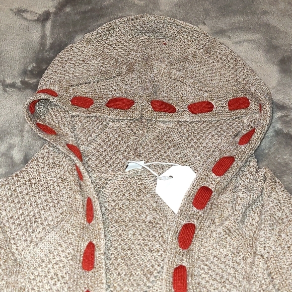 Long open cardigan sweater - Picture 3 of 4